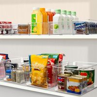 Meilleures ventes : 4 grands et 6 petits contenants de rangement empilables pour l'organisation du garde-manger