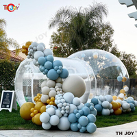 Tente à bulles dôme Igloo en cristal gonflable Transparent pour enfants fête maison amusante maison de ballons à bulles gonflables transparents géants