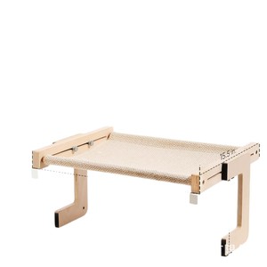 Hamaca para gatos, cama de madera para ventana, 15.5 pulgadas, color natural, para gatos de interior - Product Image 1