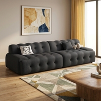 L-förmiges Ledersofa Dreisitzer Modernes Design Schaumstoffgefüllt Elegantes Apartment- & Bürosofa-Set Wohnmöbel