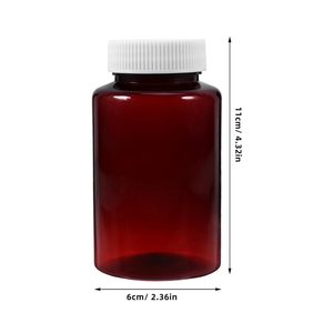 Envase de PET de Grado Médico Personalizado de 100 ml, 175 ml, 200 ml, Botella Vacía para Píldoras con Impresión Serigráfica para Suplementos Vitamínicos - Product Image 6