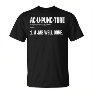 Acupuncture Healing Medicine Definition <b>T</b>-<b>Shirt</b> Adult Short Sleeve Cotton Funny Promotional All Seasons Solid Turn Down <b>Collar</b> - Product Image 2