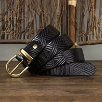 Sabuk Pinggang Wanita Warna Solid Klasik Desainer Fashion Wanita dengan Gesper Kuningan Emas Kasual Sabuk Kulit Asli Baru untuk Celana Jeans