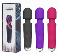 Großhandel USB-Aufladbarer Leistungsstarker Persönlicher Körpermassager Leiser Wasserdichter Zauberstab-Vibrator für Frauen OEM-Hersteller Lieferant