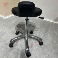 Chaise de laboratoire industrielle pivotante antistatique Antluplus avec dossier bas, pour usage en laboratoire