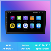 10.1 pouces Android 11 lecteur multimédia de voiture USB caméra de recul sans fil CarPlay pour Toyota Hits Android voiture Dvd