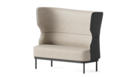 Fauteuil lounge moderne rembourré ATWOKA, fauteuil individuel pour salle d'attente de bureau