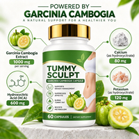 Capsules de Garcinia Cambogia à Marque Blanche, Brûleur de Graisse Naturel à Base de Plantes, Capsules de Biotine pour la Perte de Poids, Acide Hydroxycitrique (HCA), Vente en Gros Direct Usine