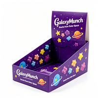 Boîte de présentation de snacks personnalisée en gros, boîte de présentation en carton pliable de haute qualité avec impression de logo personnalisé