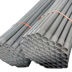 2 Inch Plastic PVC Electrical Conduit Schedule 40 Grey Pipes