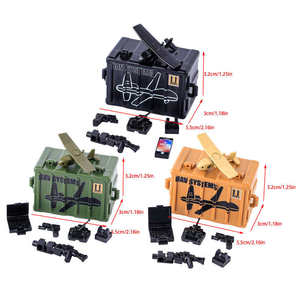 MOC militaire UAV bloc de construction ensemble jouet éducatif soldat <span class=keywords><strong>Police</strong></span> <span class=keywords><strong>SWAT</strong></span> figurines véhicule aérien sans pilote conteneur briques - Product Image 6