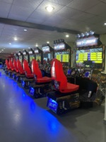Voiture de course simulée à mouvement extrême, très vendue, arcade intérieure ultime pour les amateurs de vitesse, anglais, double joueur, à pièces