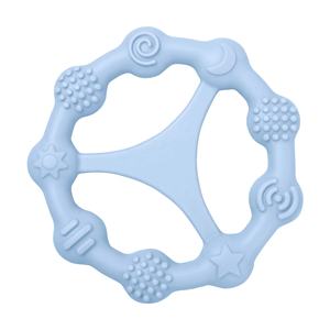 <span class=keywords><strong>Anneau</strong></span> <span class=keywords><strong>de</strong></span> <span class=keywords><strong>dentition</strong></span> en silicone sans BPA, jouet à mâcher doux, forme ronde, facile à saisir, texturé, pour bébés et enfants unisexes - Product Image 1