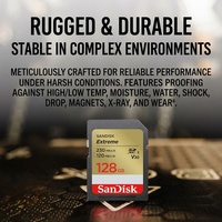 Tarjeta SD de Alto Rendimiento de 128 GB para Tarjeta de Memoria SanDisk Extreme UHS-I
