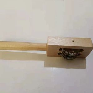 Campana de mano de dos campanas, instrumento de percusión Orff, material didáctico musical para educación temprana - Product Image 3