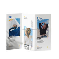 Dépliant personnalisé double face découpé à l'emporte-pièce impression de brochure couleur papier pli en accordéon impression de brochure