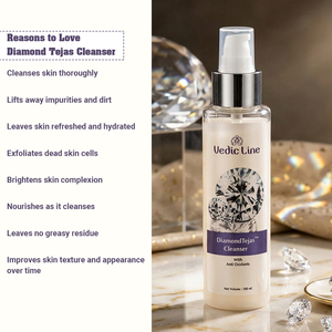 Nettoyant visage Diamond Tejas, nettoyage en profondeur, éclaircissant, pour une peau éclatante, hydratant, doux, pour un usage quotidien - Product Image 3