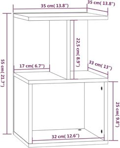 MAYHOME <strong>Bedside</strong> <strong>Cabinets</strong> Bedroom Nightstand End Table Telephone Stand Side Table Bed Drawer <strong>Cabinet</strong> with Storage Brown <strong>Oak</strong> - Product Image 6