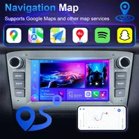 Autoradio 7 pouces pour Toyota Avensis T27 2009 2010 Android 16 Lecteur multimédia QLED Lecteur vidéo Stéréo Car-play Auto GPS Wifi