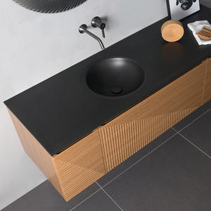 Moderno Irrompible Flotante Baño Vanidades Rectángulo Minimalista Diseño Montaje en Pared Muebles para Uso Doméstico o Hotelero - Product Image 4