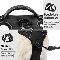 Harnais de gilet pour animaux de compagnie à boucle de sécurité Offre Spéciale harnais de chien en Nylon réglable réfléchissant sans harnais de traction pour la marche de chien en plein air