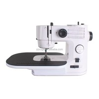 Mini machine à coudre, nouveau modèle, double aiguille, double fil, plate, multifonctionnelle pour usage domestique, avec fonction de verrouillage