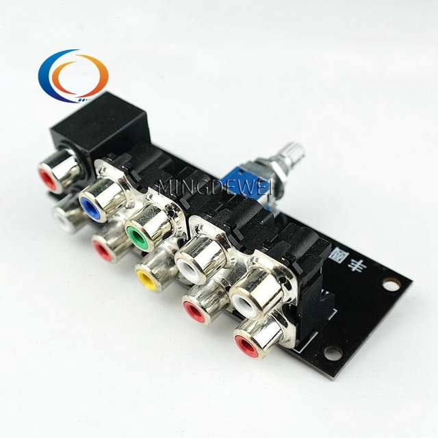 Audio Signal Switch Input Selection Board RCA 4 Ways Audio source Signal Relay Selector Switching Board for Home Theater