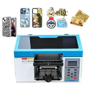 UV Mini LED UV Flüssig Acryl UV Flach bett Drucker Druckmaschine Für Keramik Telefon Becher Gläser Stifte