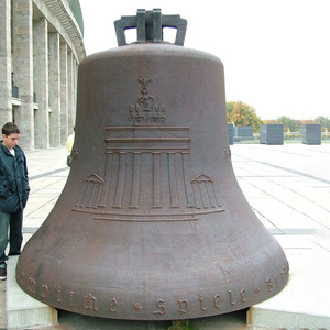 Antique Bronze Church <strong>Bell</strong> Large-Scale European Style Outdoor Metal Craft with Casting and Offset Printing for Sale - Product Image 5