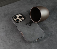 Étui de protection en cuir italien luxueux avec charge sans fil pour appareils photo, compatible avec les modèles 17, 16, 15, 14, 13, 12 Pro et Pro Max