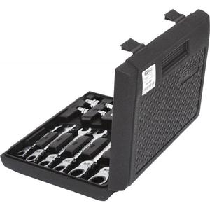 KS TOOLS - 503.4867 GEAR plus flexible locking combination <b>ratcheting</b> <b>spanner</b> <b>set</b> with adaptors (12 pcs) WRENCHES - Product Image 2