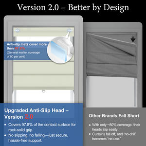 Sinsbest Stores romains sans fil sans perceuse pour fenêtres, stores romains occultants <span class=keywords><strong>de</strong></span> haut en bas vers le haut, installation facile - Product Image 3