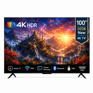 Téléviseur intelligent Android 4K de 100 pouces, écran ultra-large, téléviseur LED pour cinéma maison de luxe, villa et salle de divertissement - Product Image 1