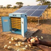 Incubateur d'œufs solaire commercial 1056 œufs, couveuse automatique pour distributeurs de volailles