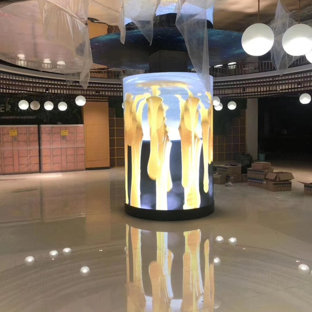 Soft Module Curved Flexible Led Display Screen for Cylindrical Column LED Module