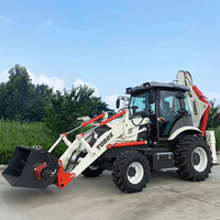 Konstruksi multifungsi Mini Backhoe Loader kualitas tinggi EPA mesin Backhoe Loader Cina murah Backhoe Excavator Loader