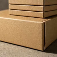 Caja de Envío Rígida de 3 Capas con Logotipo Personalizado, Fabricada con Cartón Kraft Ecológico para Embalaje de Ropa