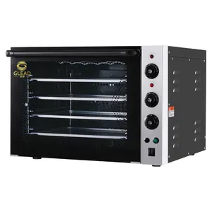 Bottom Rotation Industrial Stainless Steel Commercial Bakery Electric Hot Air Convection Oven With Spray