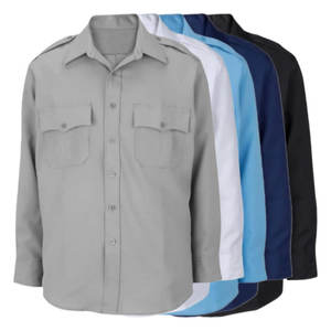 Factory Supply Custom Tactical Black White Grey Navy Blue <b>Uniform</b> <b>Guard</b> Security Shirt for Men - Product Image 1