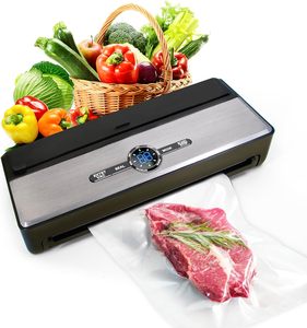 Nouvelle Machine de Mise Sous Vide Électrique Intelligente en Acier Inoxydable 135W Certifiée CE avec Affichage LCD et Fonction de Coupe pour Usage Domestique - Product Image 5
