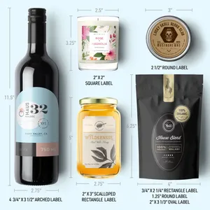 Pegatinas de hoja cuadrada personalizadas, papel de etiqueta, logotipo de lujo, vinilo personalizado, impermeable, corte de beso, pegatina de logotipo de embalaje - Product Image 4