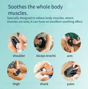 Rodillo de Jade Eléctrico Negro, Masajeador Rodante Eléctrico, Mini Masajeador Percusivo para Alivio Muscular Corporal - Product Image 2