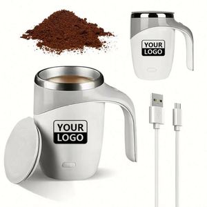 Custom Mixer <b>Smart</b> Drinkware Stainless Steel Electric Magnetic Auto Automatic Mixing Coffee Cup Self Stirring - Product Image 1