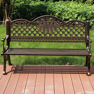 Meubles d'extérieur <span class=keywords><strong>de</strong></span> haute qualité, accoudoir vintage, <span class=keywords><strong>banc</strong></span> <span class=keywords><strong>de</strong></span> <span class=keywords><strong>jardin</strong></span> en <span class=keywords><strong>aluminium</strong></span> moulé, patio en métal - Product Image 4