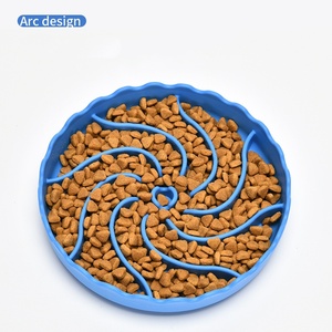 Design antiscivolo lavastoviglie a microonde in Silicone per cuccioli di alimentazione lenta per cani che mangiano lentamente ciotole per cani - Product Image 3