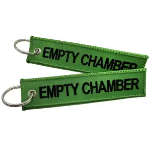 厂家价格定制促销礼品优质喷气标签刺绣钥匙链设计您自己的编织钥匙链