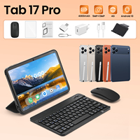 Petite commande OEM – Tablette 17 Pro MAX Android 15, 16 Go + 1 To de stockage, 4G SIM et Wi-Fi 5G, utilisation mondiale, processeur MTK Octa Core
