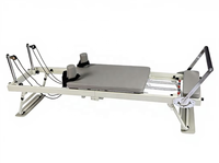 Machine de Pilates Reformer Professionnelle Pliante avec 5 ressorts en acier, lit de yoga pliable pour la maison, la gym, le fitness et l'entraînement de force
