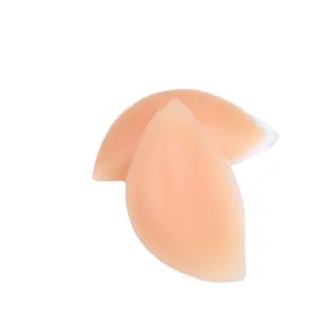 Gran oferta, insertos de sujetador de silicona para Realce de senos con forma personalizada, insertos de pezón de silicona no adhesivos transparentes para sujetador