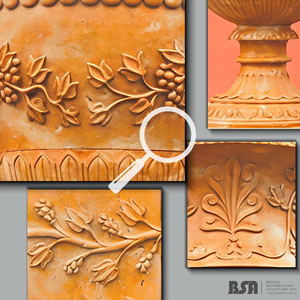 대형 대리석 골동품 꽃병 돌 야외 장식용 야외 화분 - Product Image 2